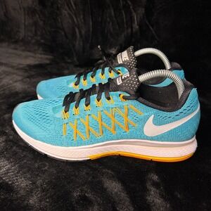 Nike Air Zoom Pegasus 32 749344-401 Womens 8.5 Running Shoes Gamma Blue Sneaker